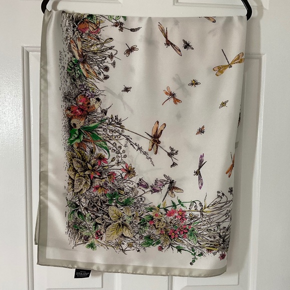 Silk Dragonfly Scarf - NWOT - Picture 9 of 12
